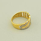 Каблучка  'Vogue' Фіаніт (позолота 18к (лимонне)), фото 2