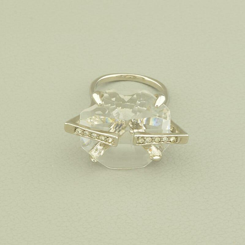 Каблучка 'Vogue' Фіаніт (родій), фото 1