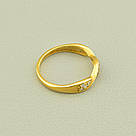 Каблучка  'Vogue' Фіаніт (позолота 18к (лимонне)), фото 2