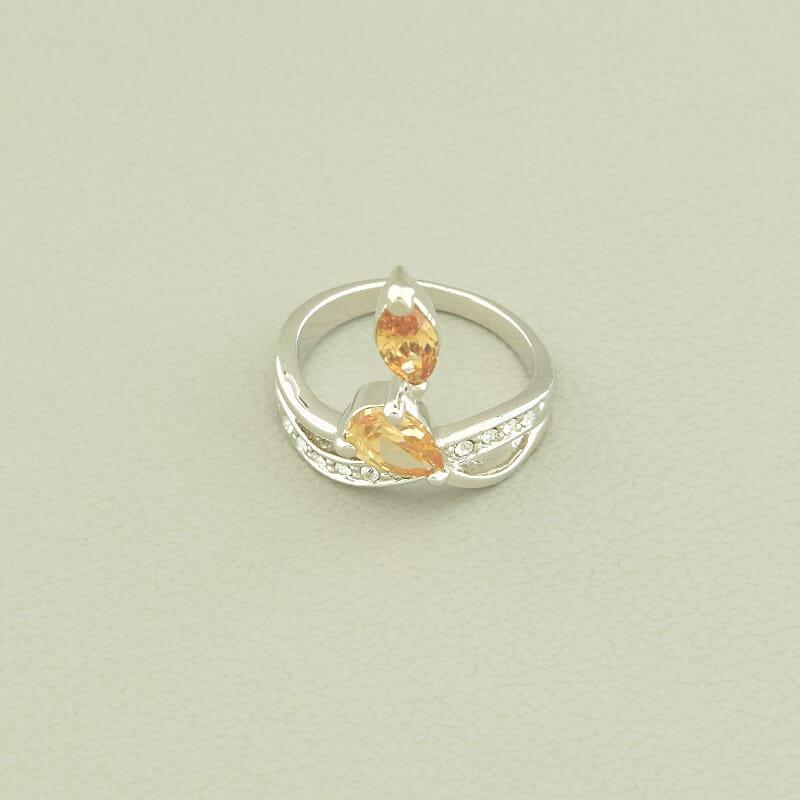 Каблучка 'Vogue' Фіаніт (родій), фото 1