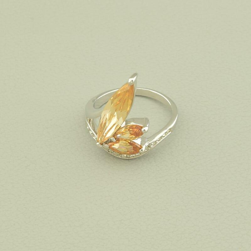 Каблучка 'Vogue' Фіаніт (родій), фото 1