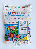 Повітряні кулі Gemar бомбочка асорті 8 см 100 шт
