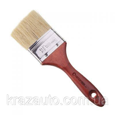 Пензель флейцовий 63x16,5x46 мм INTERTOOL KT-1063