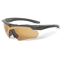 Окуляри захисні балістичні ESS Crossbow Hunting Stealth Olive with HI-Def Bronze & Gray Lenses Olive єдиний