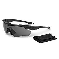 Очки защитные баллистические ESS Crossblade One Black with Smoke Gray Lense Black єдиний