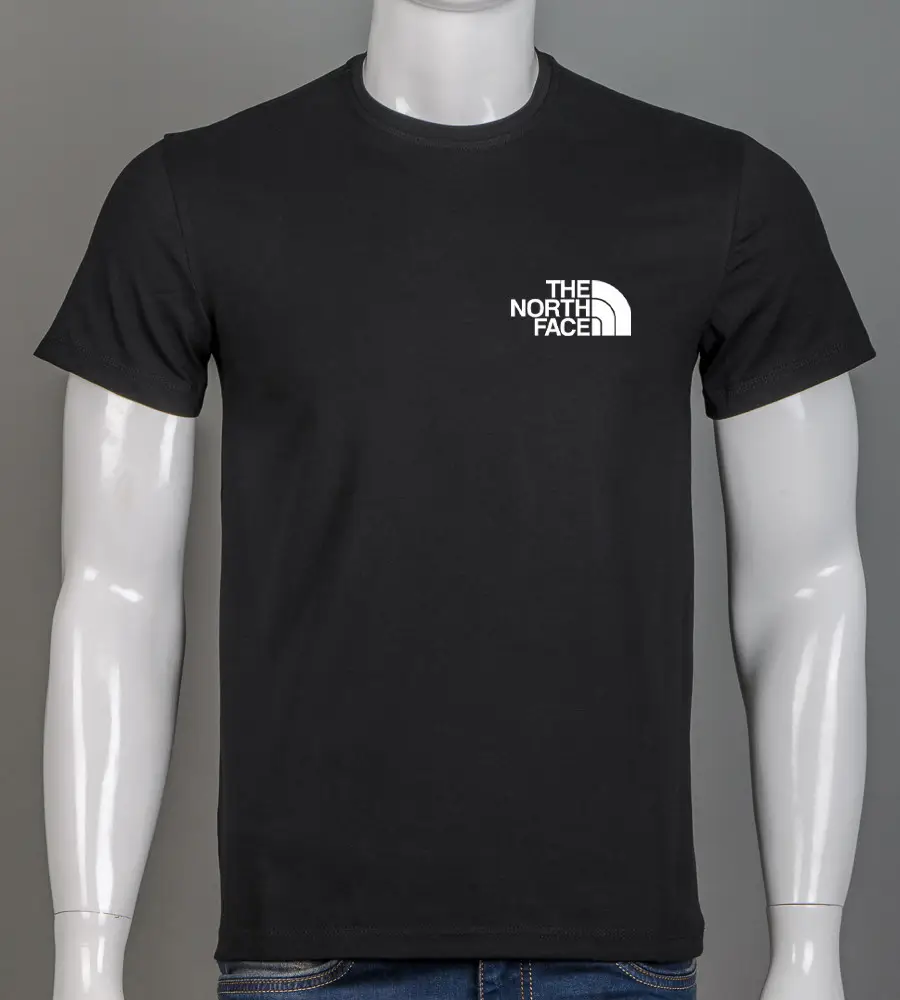 Футболка 100% Х/Б The North Face 4305м (Уп.4шт M-XXL), Чорний