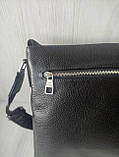Чоловіча шкіряна сумка месенджер LV, фото 6