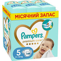 Подгузник Pampers Premium Care Розмір 5 (11-16 кг) 148 шт (8006540855973)