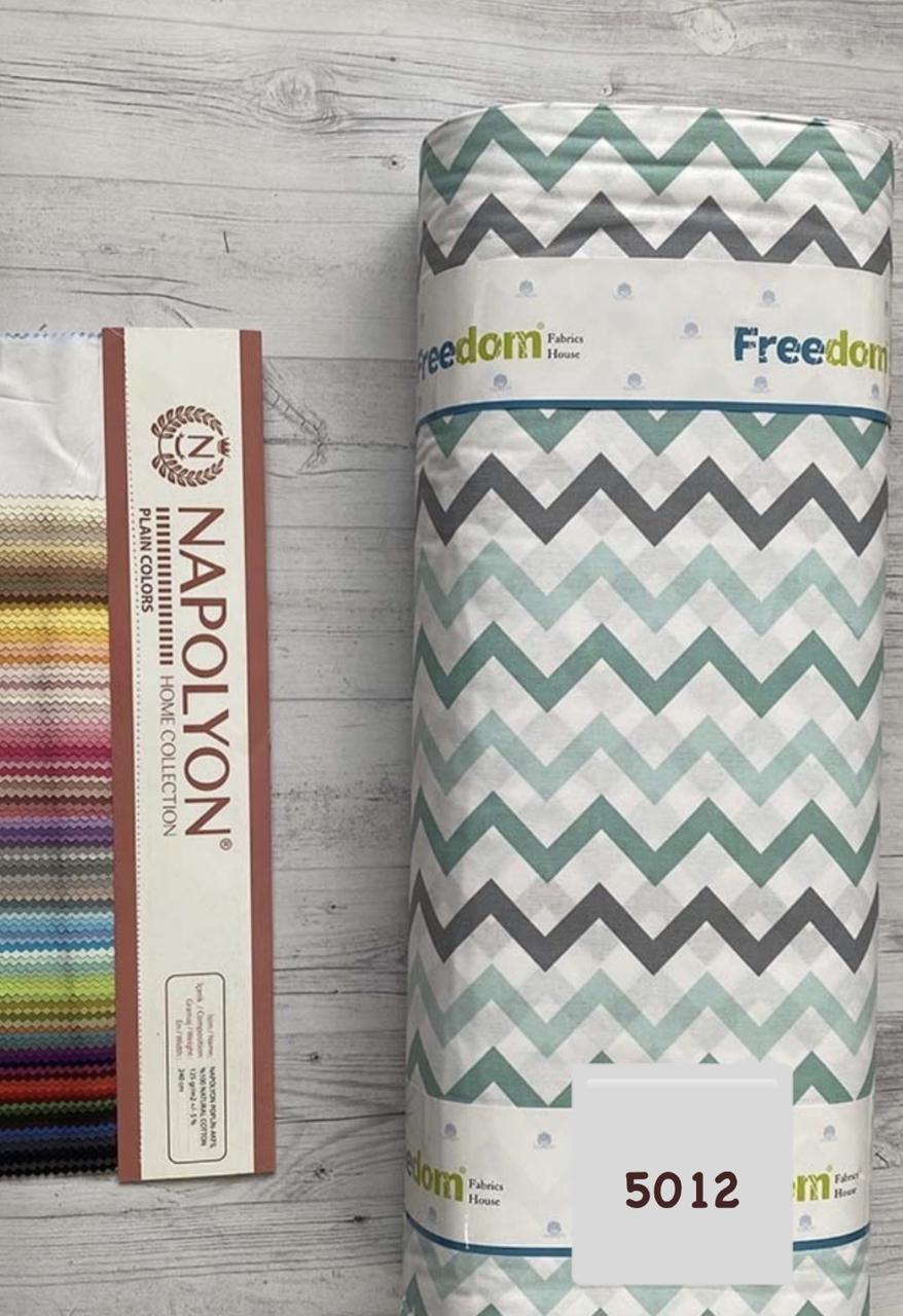 Тканина Ранфорс Принт Зиґзаґ Туреччина ширина 240 см, фото 1