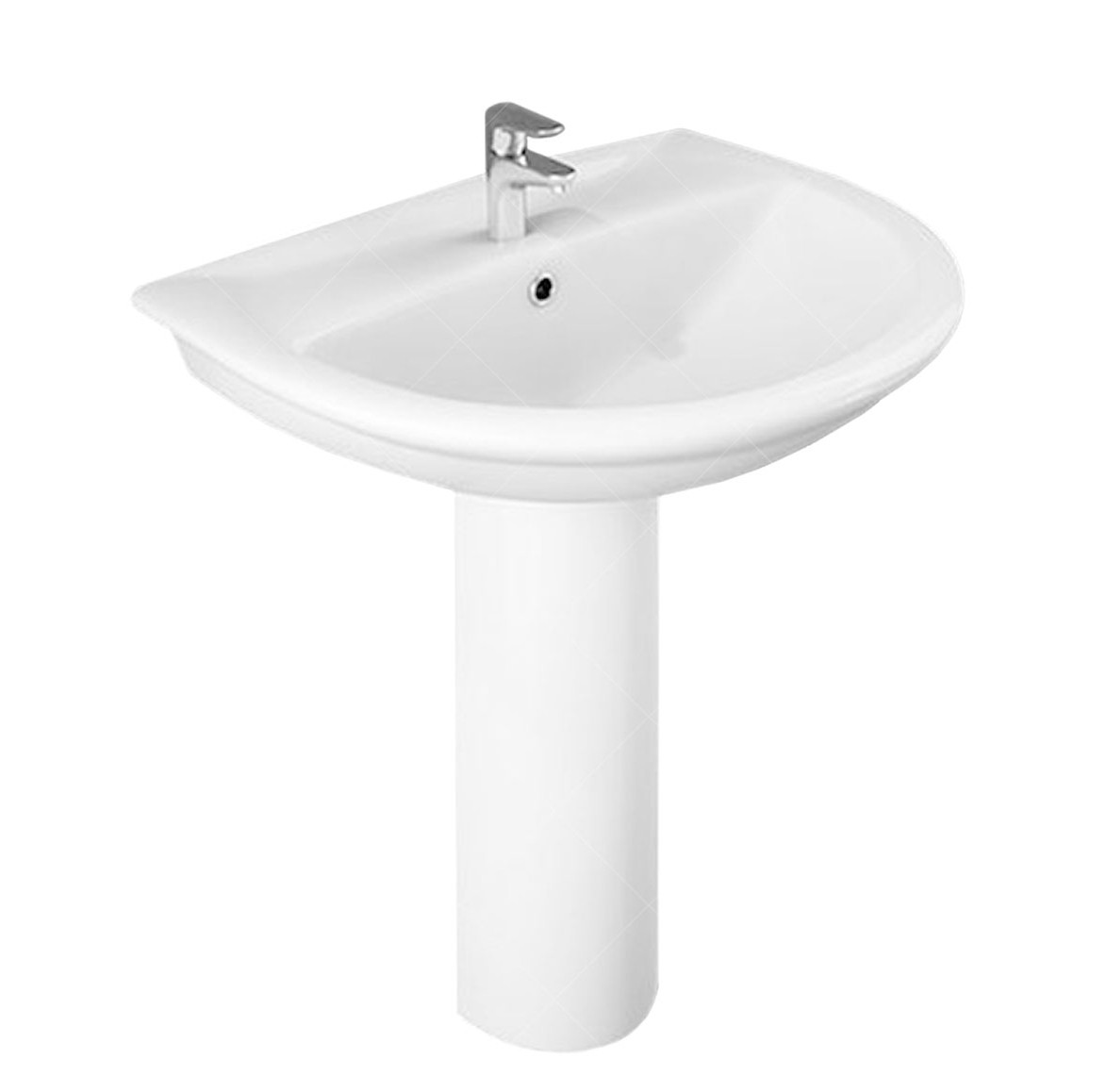 Раковина та ніжка RAK Ceramics Karla 60.5x83.5x48.5см (RAK0011) Білий