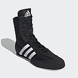 Боксерки взуття для боксу Adidas Box Hog 2 чорні для дітей та дорослих, фото 6