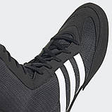 Боксерки взуття для боксу Adidas Box Hog 2 чорні для дітей та дорослих, фото 9