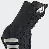 Боксерки взуття для боксу Adidas Box Hog 2 чорні для дітей та дорослих, фото 10