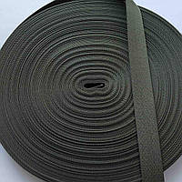 Стропа 100% Поліамід 25мм колір хакі 19г/м (боб 50м) KS