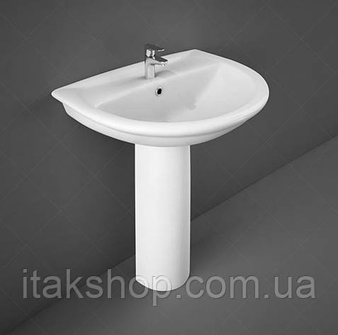 Умивальник з ніжкою RAK Ceramics Karla 60.5x83.5x48.5см (RAK0011) Білий, фото 2