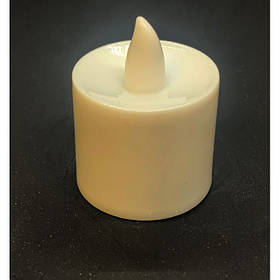 Свічка біла з Led підсвічуванням (4х3, 5х3, 5 см)