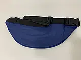Поясна сумка бананка, колір синій/чорний, фото 5