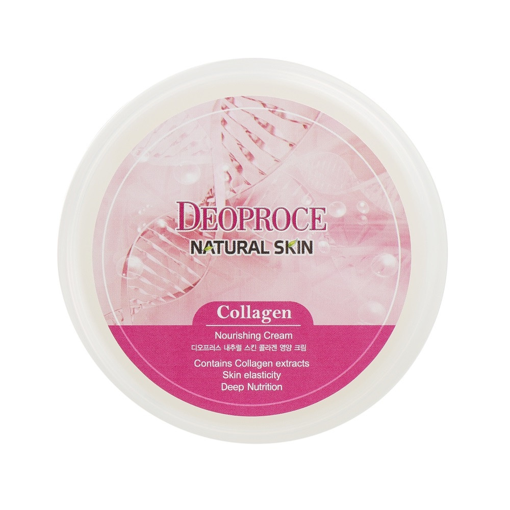 Живильний крем для обличчя з колагеном DEOPROCE Natural Skin Collagen Nourishing Cream 100g, фото 1