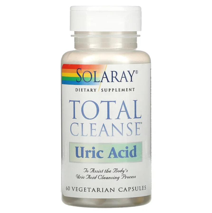 Solaray, Total Cleanse, засіб для очищення від сечової кислоти, 60 рослинних капсул
