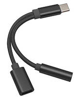 Type C 3.5MM Jack + Type C перехідник адаптер