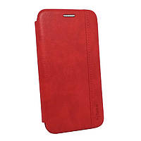 Чехол книжка Leather для iPhone 11 Pro оригинальный противоударный красный
