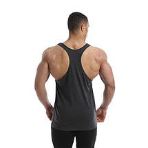 Спортивна чоловіча майка Golds Gym Print Vest Sn09 - Charcoal Marl L/XL, фото 3