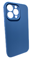 Задняя накладка iPhone 13 Pro Silicone Case Full Marine Blue