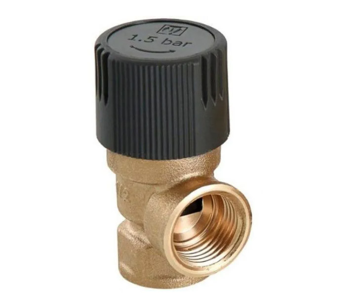Клапан запобіжний Valtec DN 1/2" (1,5 бара) для скидання надлишкового тиску VT.0490.IG.0415, фото 1