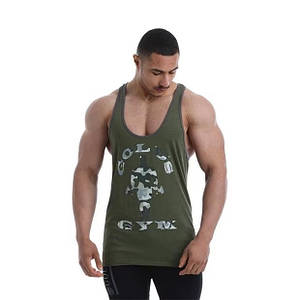 Спортивна чоловіча майка Golds Gym Print Vest Sn09 - Army Marl M/L/XL