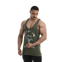 Спортивна чоловіча майка Gold’s Gym Print Vest Sn09 - Army Marl L/XL, фото 2