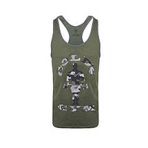 Спортивна чоловіча майка Golds Gym Print Vest Sn09 - Army Marl M/L/XL, фото 3
