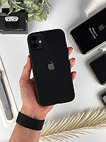 Чехол силиконовый с закрытым низом на iPhone 11, Черный