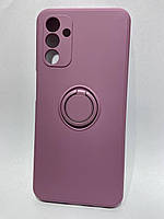 Защитный чехол Samsung A04s/047 Holder Case Marsala с кольцом Фиолетовый