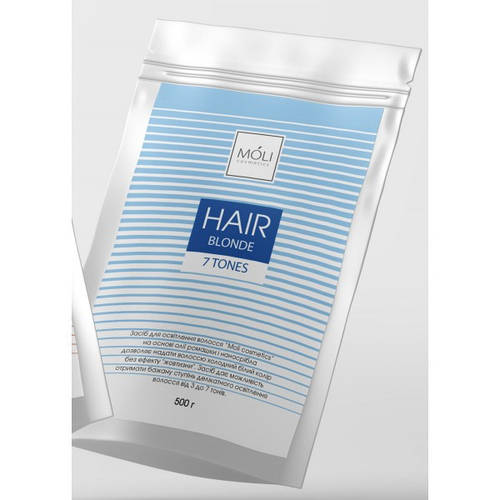 Порошок для осветления волос 7 TONES HAIR BLONDE Moli 500г (ID ...