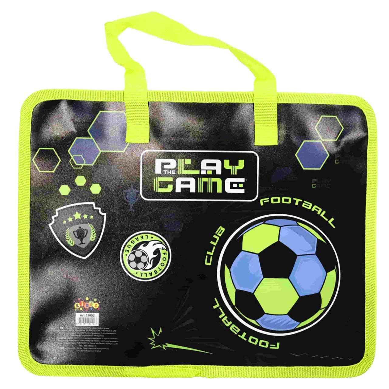 Папка-портфель А4 Kidis пластик на блискавці FC 13092 Football club, фото 1