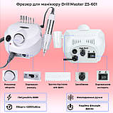 Набір для манікюру із фрезером Nail Master ZS-601 65Вт лампою для манікюру Sun X 80 Вт, фото 3