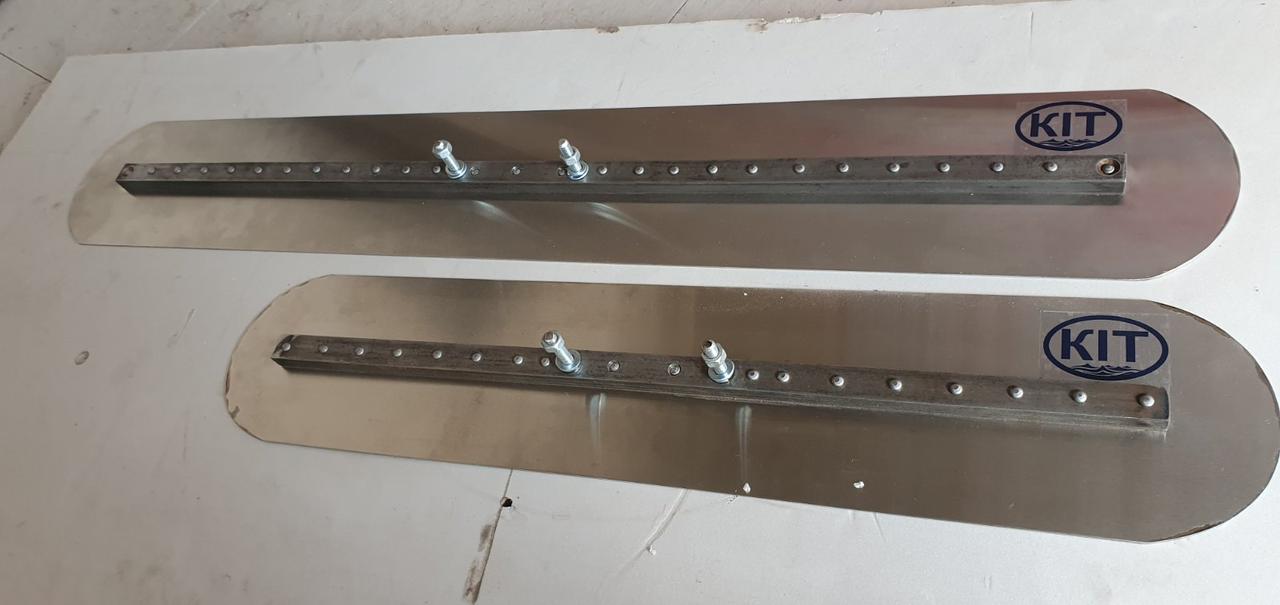 Профіль 720 мм сталевий (фінішний) нержавіючий для гладилки КІТ з кріпленням під поворотний механізм, фото 1