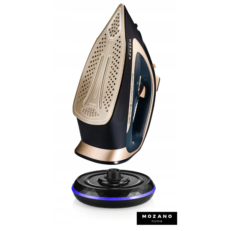 Бездротовий утюг Mozano Ultimate Smooth 2600 Вт AGD/ZEL/01#ZLOTY, фото 1