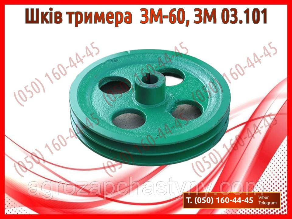 Шків тримера ЗМ-60, ЗМ 03.101 (запчастини на зернокидач зм-60, тример до зм 60)