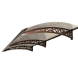 Дашок 3.05 x 1 м Style, металевий з монолітним полікарбонатом, фото 9