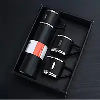 Подарочный набор Vacuum Flask SET вакуумный термос из нержавеющей стали 3 чашки