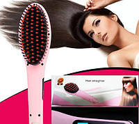 Расческа выпрямитель для волос Fast Hair Straightener HQT 906 турмалиновое покрытие
