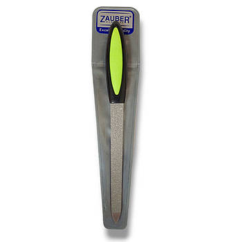 Пилка для нігтів металева Zauber з гумовою ручкою 95 мм. 03-0533