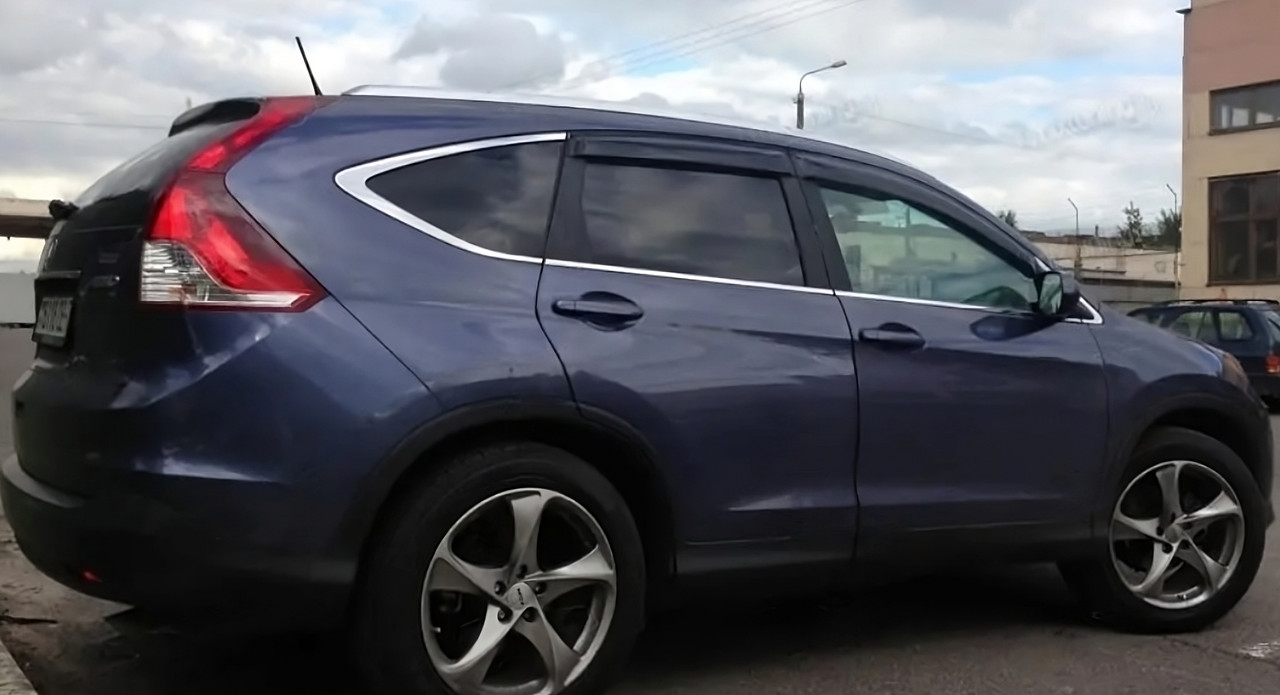 Дефлектори вікон (вітровики) Honda CR-V 2012-2016 (Hic), фото 1