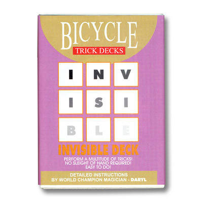 Трюкова колода | Bicycle Invisible deck (синя сорочка), фото 2