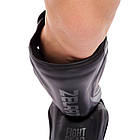 Захист гомілки та стопи захист для ніг Zelart Fight Gear 8356 розмір XL Black-Grey, фото 5