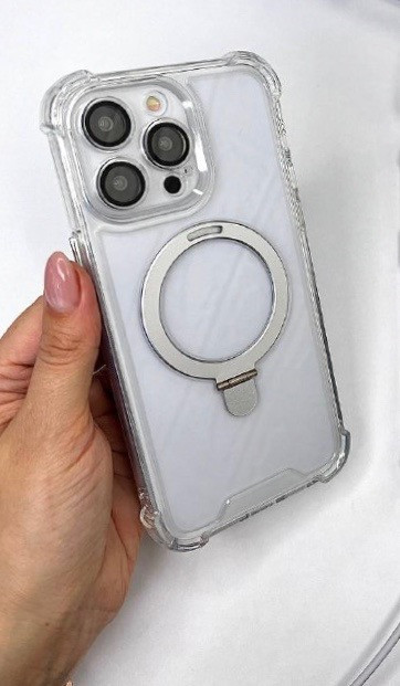 Чохол для IPhone Armored Case with MagSafe з підстакою White