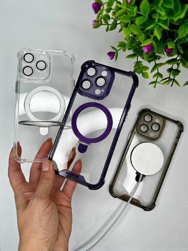 Чохол для IPhone Armored Case with MagSafe з підстакою Deep Purple