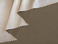 Ткань Шелк Армани двухцветный, теплый бежевый с коричневым