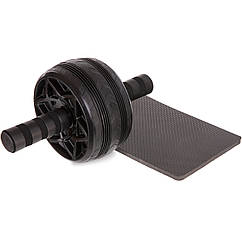 Колесо для преса одинарне ролик для преса з килимком Zelart 1697 Black